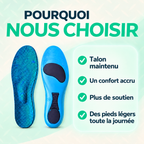 Pourquoi choisir ActivFeet : talon maintenu, confort accru, plus de soutien, pieds légers toute la journée